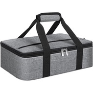 Insulated Casserole Carrier, Portable Casserole Carrier for Hot or Cold Food Lunch Tote Warmer or Co