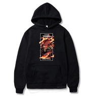 Kamado Tanjirou Demon Slayer Anime Zipper Hoodies Japanese Styles Harajuku Manga Black Loose Zipper Jacket