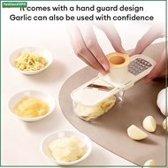 【FH】3-in-1 Ginger Garlic Grinding Shredding Slicer Kitchen Garlic Press Manual Grinder