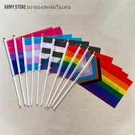 โปรส่งฟรี!! มีใบกำกับภาษี> ธง LGBT Flag 9 แบบ 4 ขนาด LGBTQ Pride 4 Size พร้อมส่งร้านคนไทย