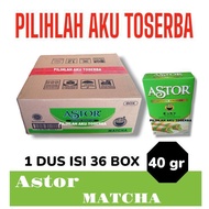 ASTOR MATCHA 40 gr / ASTOR Waferstick MATCHA 40 gr - ( HARGA 1 DUS )