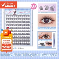 BQI  False Eyelashes Without Glue 10 Rows Lazy Single Cluster Sunflower Eyelashes