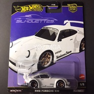 HOT WHEELS PORSCHE 930 RWB WHITE SILHOUETTES