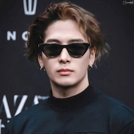 Jackson Wang Same Style New GM Sunglasses Korean Fashion Small Frame Cat Eye Men's Retro Sunglasses Women with Myopic Glasses Option