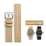 [Leather watchband branch]Nylon Canvas Watchband 18mm 20mm 22mm for Hamilton Khaki Field H70605731 H70605993 Seagull Seiko Sports Watch Strap Bracelet