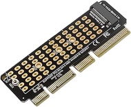 PH41-1U M.2 NVME to PCIE4.0 X4 X8 X16 Adapter Card Single Disk Full Speed X4 Expansion MKEY Support 