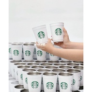Starbucks 2 Way Stainless Cup Collection (White) Stainless Steel Cup