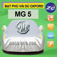 [HCM] Bạt trùm xe ô tô MG 5 vải dù oxford cao cấp áo trùm che phủ xe hơi bạc phủ xe ô tô chống nóng 
