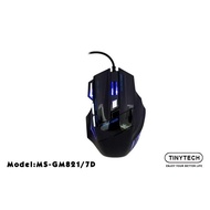 TINYTECH GM821 7D RAINBOW ILLUMINATED BACKLIGHT USB GAMING MOUSE (MS-GM821/7D)