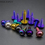 HILDARJFGH Self Tapping Screw, Titanium GR5 Torx Umbrella Screw, M4 M5 Torx Drive Titanium Fastener