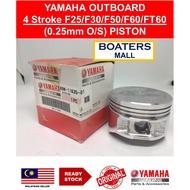 YAMAHA OUTBOARD 69W-11635-01 PISTON (0.25MM) 4 STROKE F25D/F30B/F50H/F60F/FT60G 100% ORIGINAL - BOAT
