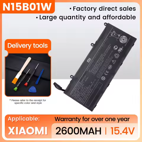 15.40V 40.04Wh New High N15B01W Laptop Battery For Xiaomi Ruby 15.6” TiMi TM1802-AD/N/C TM-1709/1703