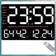 (AJDC) 15.6 In LED Wall Clocks Large Display With Remote Control Fit For Living Room Office Classroo