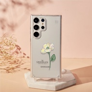 GreenGate聯名晨光邂逅晶石透明防摔SAMSUNG繩掛手機殼