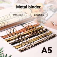 A5 Binder Iron Ring Binder A5 Metal Binder a5 Detachable Buckle Six Holes A5 Binder A5 File