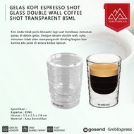Espresso COFFEE CUP SHOT GLASS DOUBLE WALL COFFEE CUP 85ML Measuring COFFEE