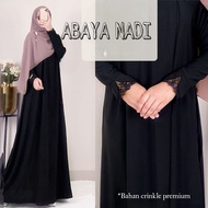 abaya terbaru lebaran 2024 Gamis Abaya terbaru Nadi abaya turkey gamis crinkle terbaru kekinian dan fashionable
