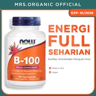 Now Vitamin B 100 100 Capsules - B complex B-100 Energy Enhancer