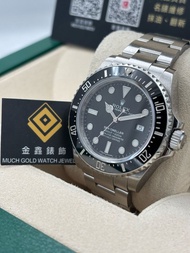 二手 USED  ROLEX 勞力士 SEA-DWELLER 116600 黑色 2014年 保養卡+NFC上行卡 保養到28年2月