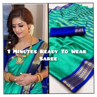 Ready Stock ~1 Minute Ready To Wear Saree Collection.