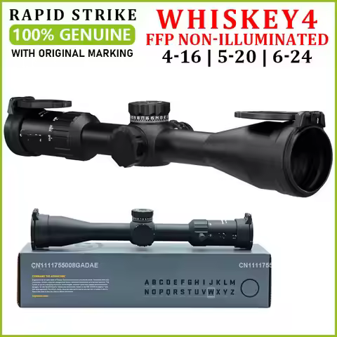 【GENUINE】SG SR WHISKEY4 4-16X44MM /5-20x50MM /6-24x50MM FFP Non-Illuminated Rifle Scope Locking Zero
