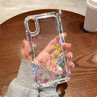 Thai Stock Mobile Phone Case for OPPO A53 A54 A57 A5 A9 A3S A12 A15 A16 A17 A92 A72 A96 A55 Fashion Flower Painting