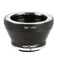 K&F Concept Lens Mount Adapter for Olympus OM Zuiko Lens to Pentax Q-S1 Q10 Q7 Q DSLR Camera Camera 