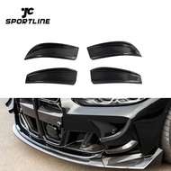 Carbon Fiber Front Bumper Splitter Aprons Canards Fins for BMW G80 M3 G82 M4 2021 2022