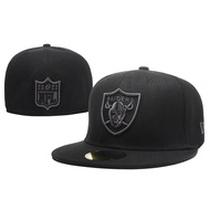 🔥🚚Best Quality NFL Las Vegas Raiders Fitted Hat Men Women 59FIFTY Cap Full Closed Caps Sports Embroi