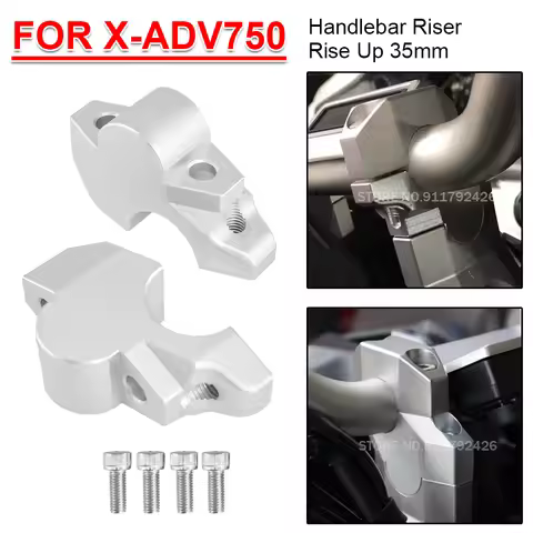 Handlebar Riser Motorcycle Handle Bar Heighten 35mm Backward 10mm Extend Clamp Adapter Mount For Hon