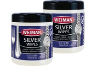 Silver Polish, Cleaner, and Tarnish Remover Wipes - 20 Count - 2 Pack - Use on Silver, Jewelry, Anti