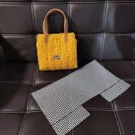 Handbag Cross Stitch Plastic Mesh Sheet For Woven Bag DIY Tote Bag  Benang Kait Beg Jaring Plastik l
