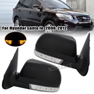 Kaca spion samping lipat mobil, untuk Hyundai Santa Fe 2,4 L 2,7l