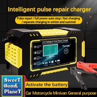12V Automatic Pulse Repair Battery Fast Charger Motorcycle Truck Car Battery Charger Lead Acid Batte