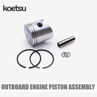 WE  Koetsu Outboard Engine Piston Assembly – Suitable for Yamaha 2-Stroke 15HP Outboard Engine Pisto