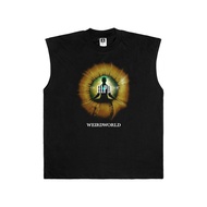HLPD WeirdWorld | T-shirt | Lekbong SleeveLess Tanktop Oversize - Meditation