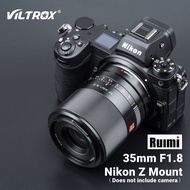 Viltrox 35mm F1.8 Auto Focus Full Frame Wide Angle Large Aperture Prime Lens for Nikon Z Mount Z6II Z7 Z50 ZFC Cameras
