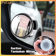 Round Car Blind Spot Rearview Mirror with 360 Degree Rotation Suction Blind Area ReverseCermin Helps