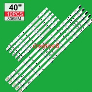 New10PCS LED Backlight Strip For SAMSUNG UE40J6240AK UE40J5100 UE40H5000 UE40J5500  BN96-30450A D4GE