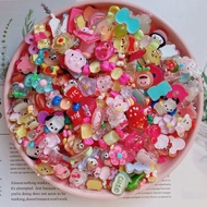 (Adhesive included) Combo of 100 hairpin charms, water bottle charms, case decoration, toploader