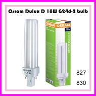 OSRAM DULUX G24d PLC 18W/827 18W/830 TUBE BULB (WARM WHITE)