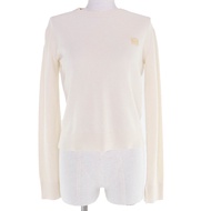 全新 ☆ LOEWE S359Y14K35 羊毛棉Anagram刺繡長袖針織衫 象牙白 XS 義大利製 正品女裝