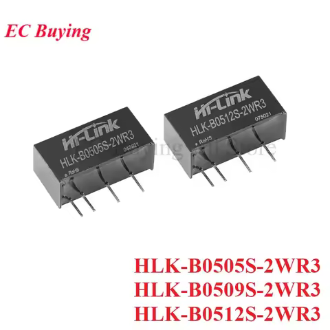 HLK-B0505S-2WR3 HLK-B0512S-2WR3 DC-DC Isolated Switching Power Module 5V to 5V 9V 12V 2W Power Suppl