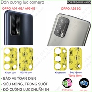 (Buy 1 get 1 free) Oppo A95 4G/ A74 4G/ A74 5G nano camera tempered film, transparent, super durable