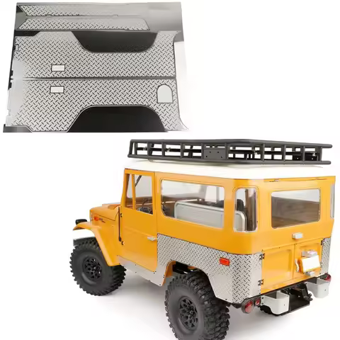 Simulation Metal Anti-slip Plate Luggage Rack Bottom Plate for 1/10 RC Crawler Car Traxxas FMS FJ40 