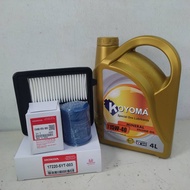 HONDA N-BOX JF3 JF4 2017y OIL FILTER + AIR FILTER + KOYOMA 15W40 4L MINERAL ENGINE OIL
