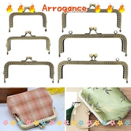 ARROGANCED Purse Clasp Frame, Vintage Metal Purse Frame Kiss Clasp, Mini Bag Hardware Purse Frame DI