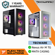 Flexi Tech TECWARE Nexus Air M TG ARGB Black / White Full mesh MATX Casing PC Desktop Casing