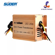 SUOER DC-206 อุปกรณ์แปลงไฟ DC24V to DC12V Auto Transformer