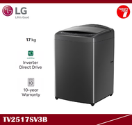 [ Delivered by Seller ] LG 17kg Top Load Washing Machine / Washer with Intelligent Fabric Care TV2517SV3B